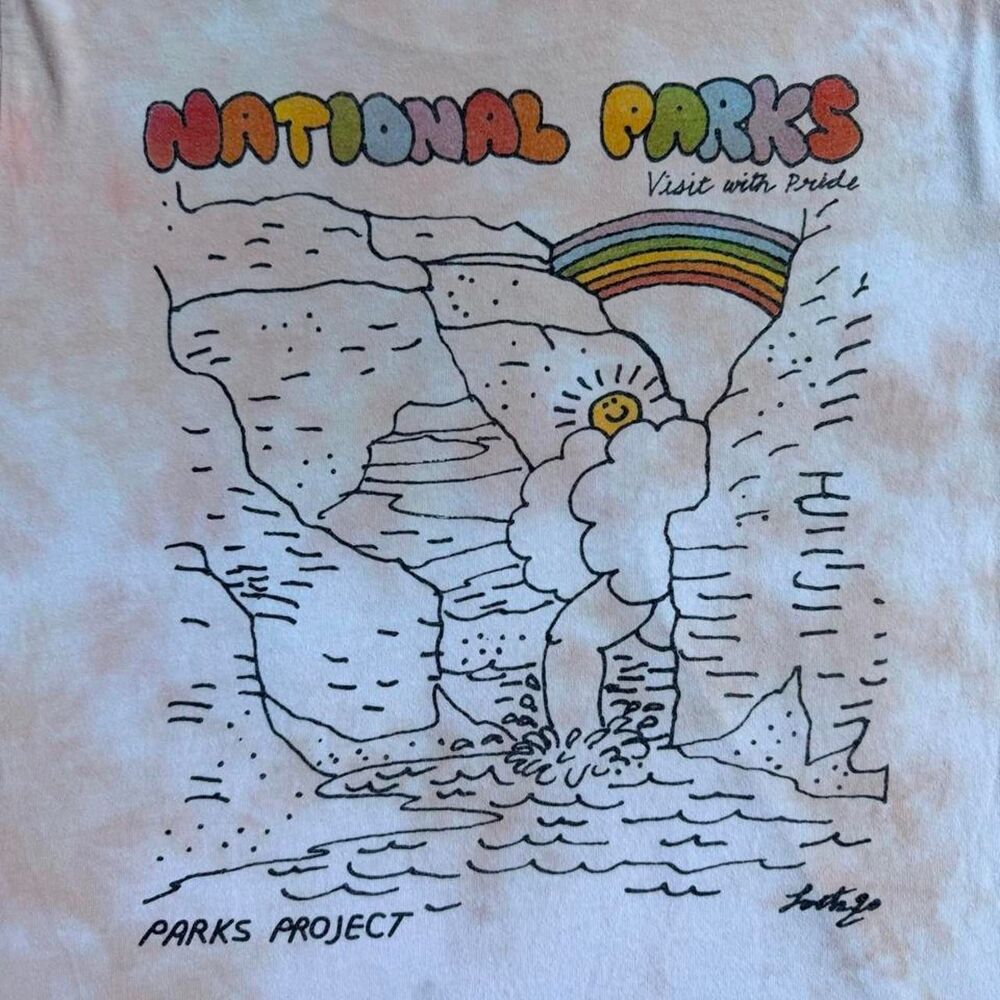 Parks Project tie dye pride T-shirt